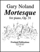 Mortesque Op. 31 piano sheet music cover